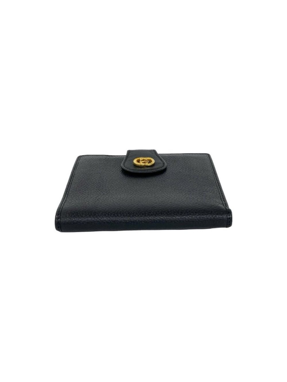 Gucci Vintage GG Logo Leather Bifold Wallet Mini Card Case Black - Picture 6 of 10